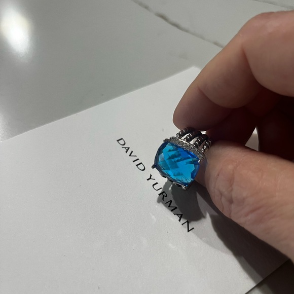 DAVID YURMAN Wheaton Blue Topaz Ring - Picture 3 of 14